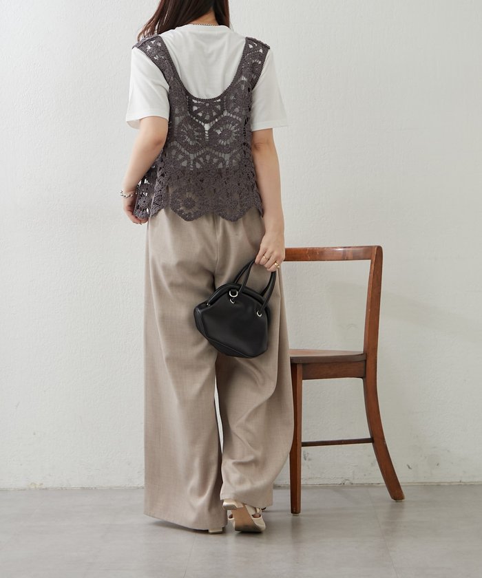 ナイスクラップ NICE CLAUP 【SET】かぎ針ベスト&Tシャツ （MOC） MOC