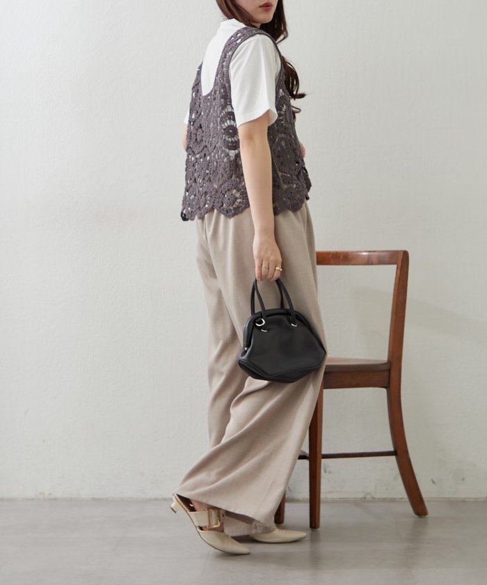 ナイスクラップ NICE CLAUP 【SET】かぎ針ベスト&Tシャツ （MOC） MOC