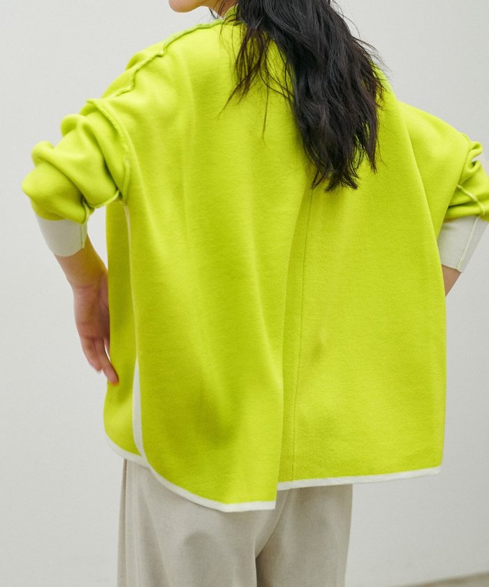 ナイスクラップ NICE CLAUP 【LARUTA】Wフェイス接結リバーシブルニットプルオーバー （IVY） IVY