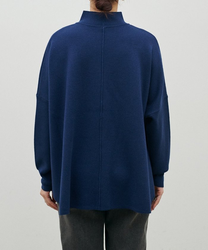 ナイスクラップ NICE CLAUP 【LARUTA】Wフェイス接結リバーシブルニットプルオーバー （IVY） IVY