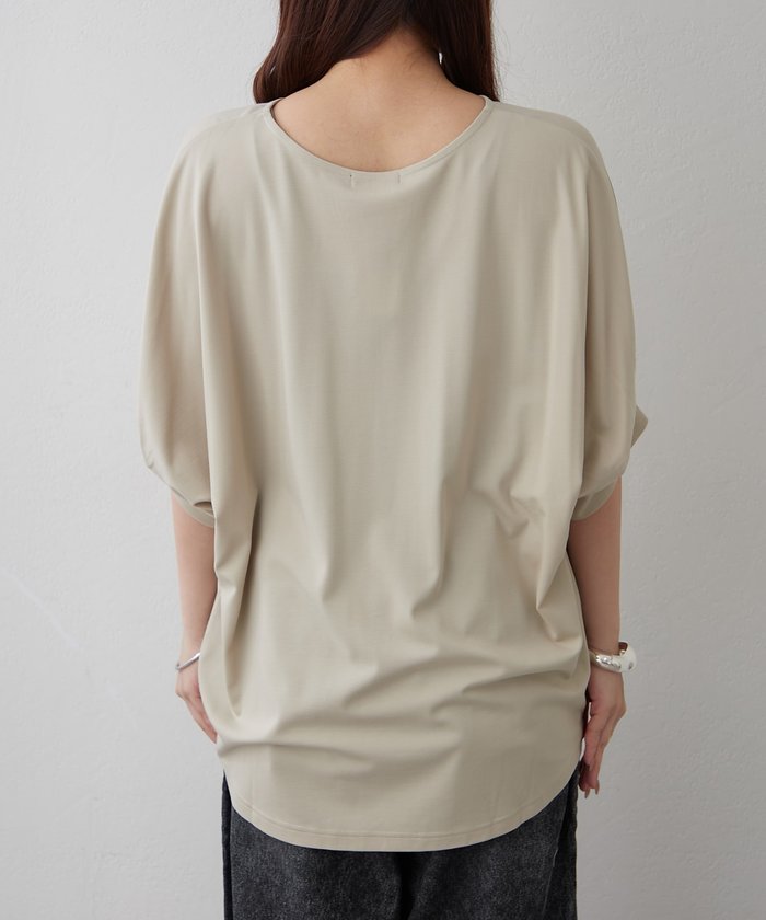 ナイスクラップ NICE CLAUP 《着るだけで完成》アクセサリー付ドルマンTシャツ （OFF） OFF
