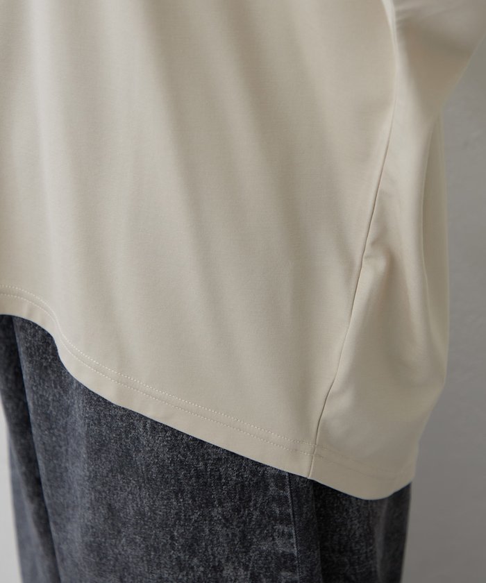 ナイスクラップ NICE CLAUP 《着るだけで完成》アクセサリー付ドルマンTシャツ （OFF） OFF