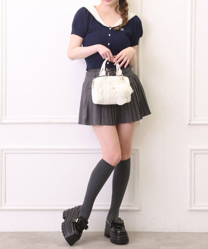 ナイスクラップ NICE CLAUP 【one after another】ダブルベルトミニスカ （CGY） CGY