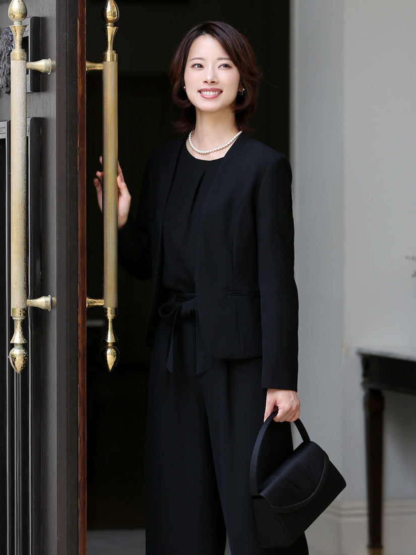 ニナ グレース NINA GRACE 【TVドラマ「100万回言えばよかった」主演女優着用】ブラックフォーマル・喪服/パンツスーツ