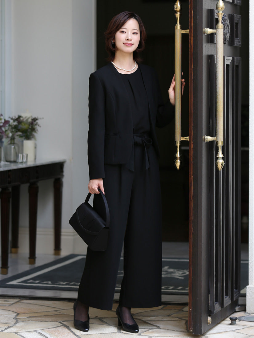 ニナ グレース NINA GRACE 【TVドラマ「100万回言えばよかった」主演女優着用】ブラックフォーマル・喪服/パンツスーツ