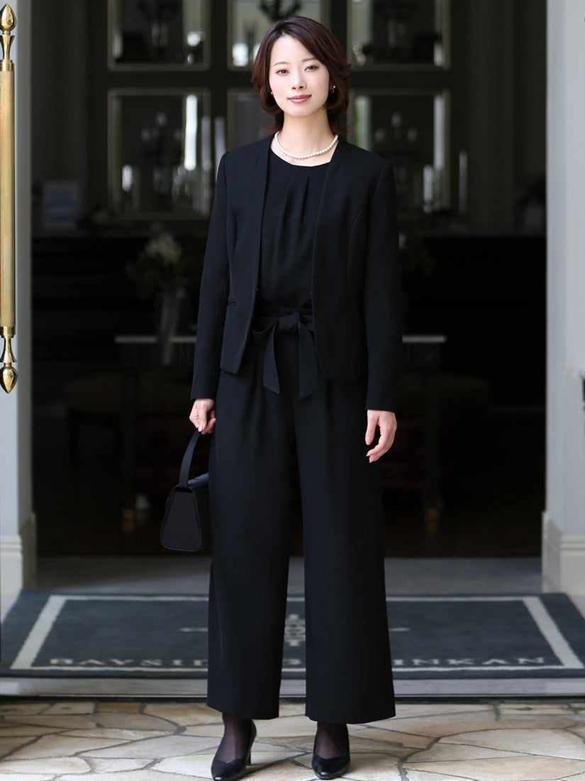 ニナ グレース NINA GRACE 【TVドラマ「100万回言えばよかった」主演女優着用】ブラックフォーマル・喪服/パンツスーツ