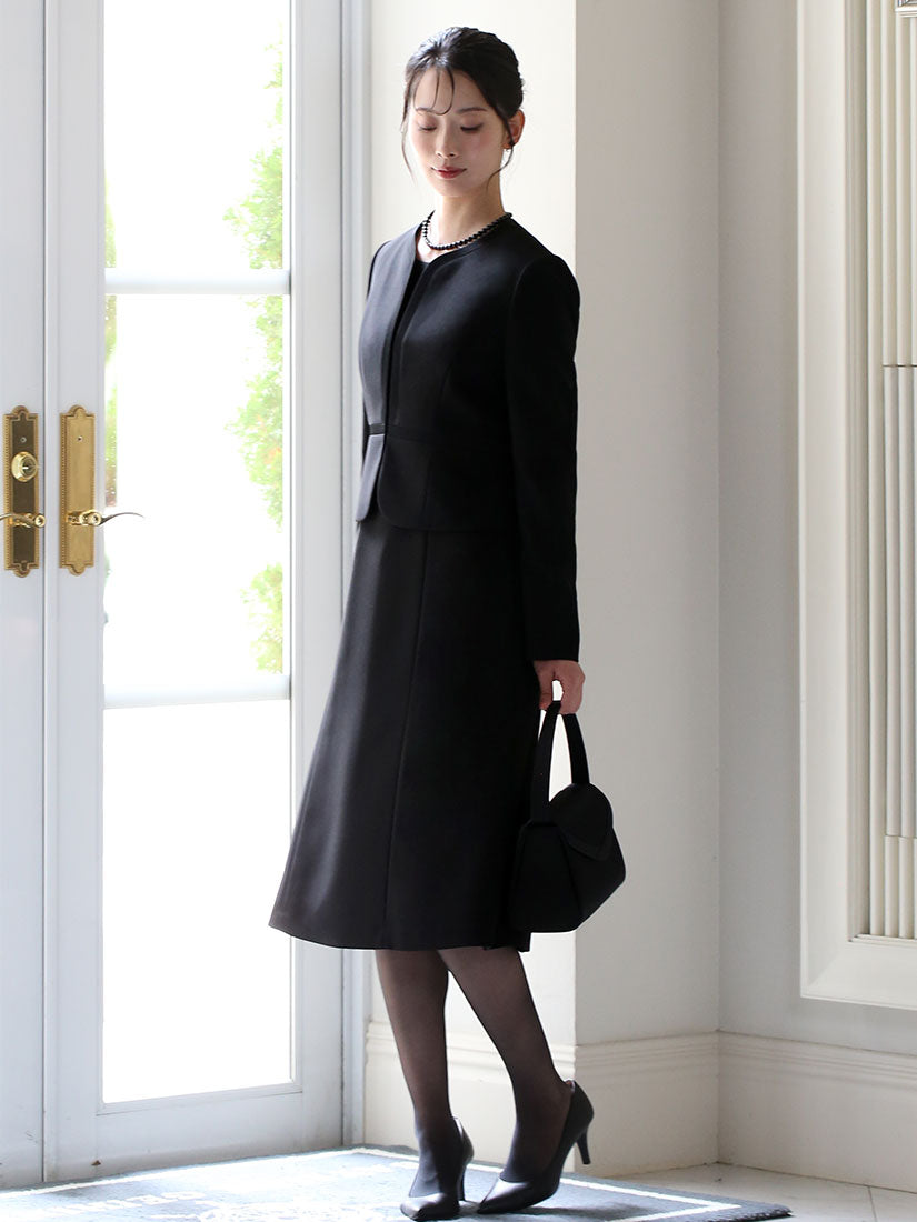 ニナ グレース NINA GRACE 【TVドラマ「Destiny」石原さとみさん着用】ブラックフォーマル・喪服・礼服/大きいサイズ/ワンピース/スーツ