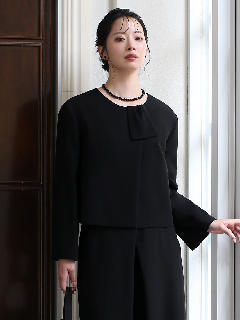 ニナ グレース NINA GRACE 【大地真央さん ドラマ着用】 ブラックフォーマル・喪服・礼服/大きいサイズ/ジャケット/パンツ/スーツ/洗える （ブラック（BK）） ブラック（BK）