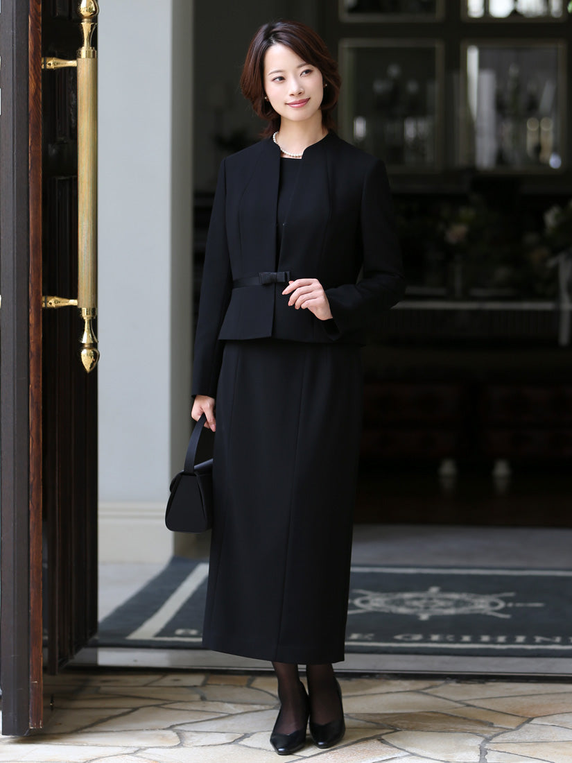 ニナ グレース NINA GRACE 【TVドラマ「スカイキャッスル」松下奈緒さん着用】ブラックフォーマル・喪服/正喪服スーツ （BLACK） ブラック