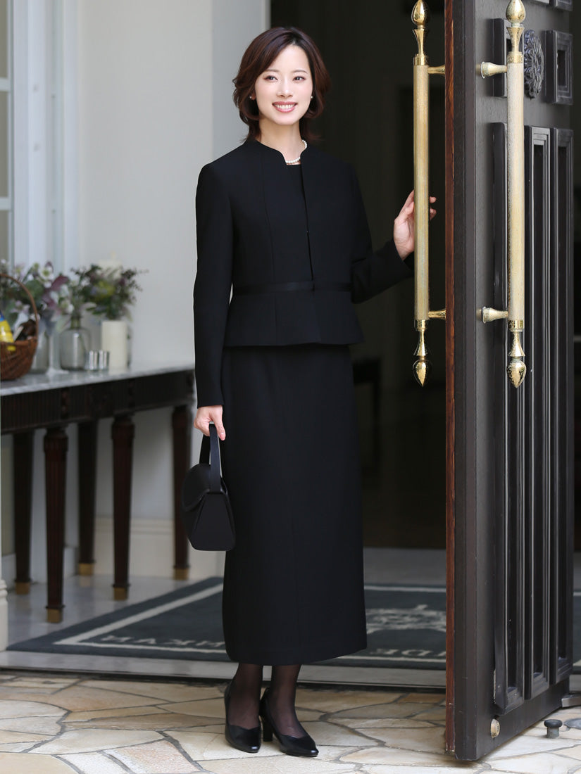 ニナ グレース NINA GRACE 【TVドラマ「スカイキャッスル」松下奈緒さん着用】ブラックフォーマル・喪服/正喪服スーツ （BLACK） ブラック