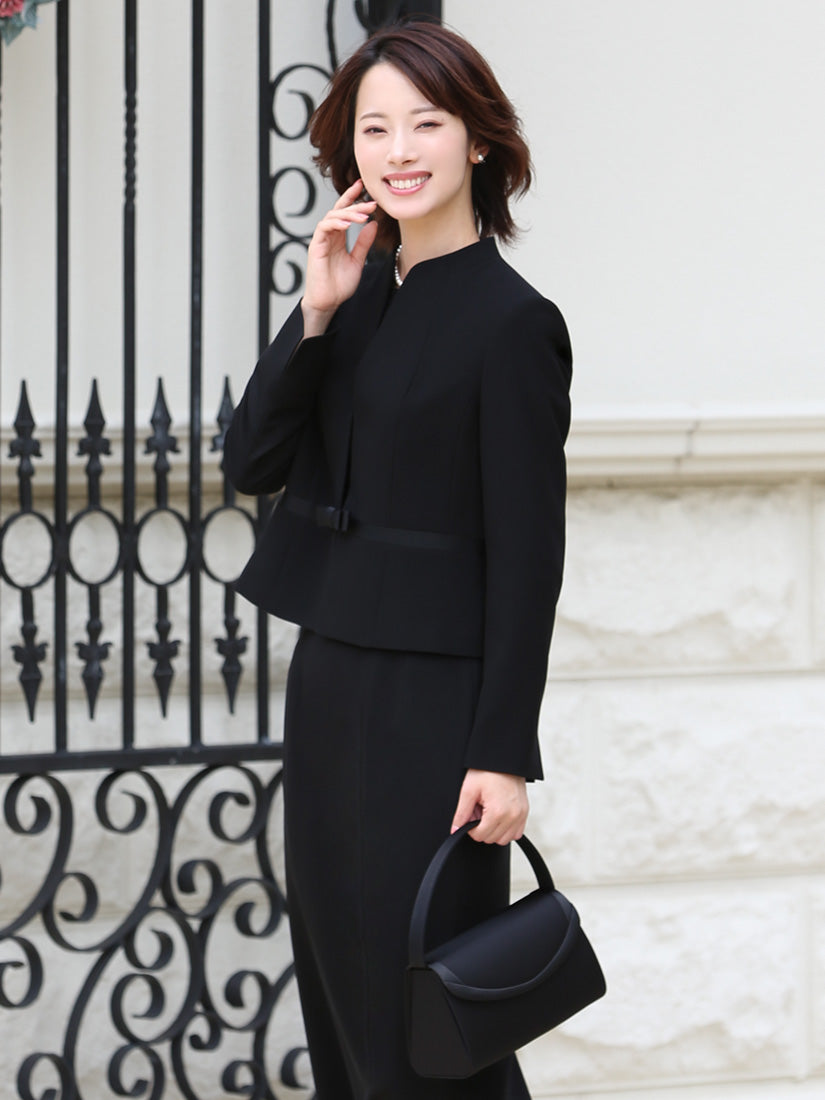 ニナ グレース NINA GRACE 【TVドラマ「スカイキャッスル」松下奈緒さん着用】ブラックフォーマル・喪服/正喪服スーツ （BLACK） ブラック