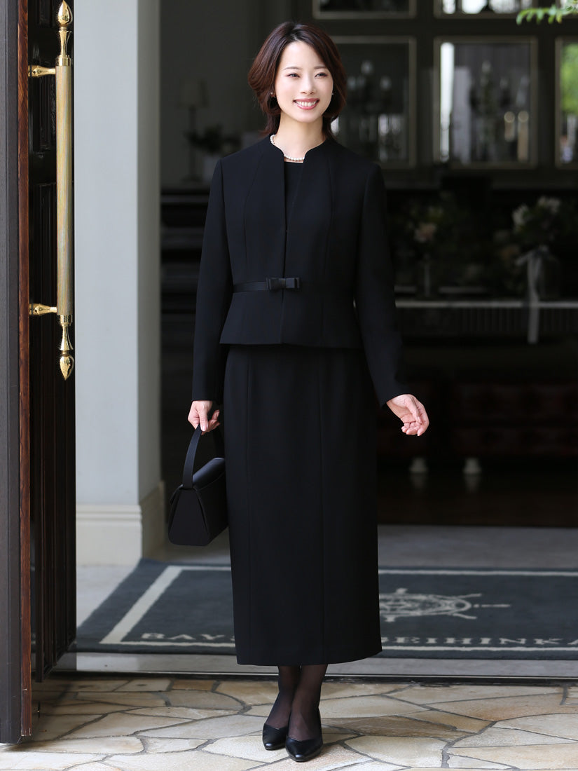 ニナ グレース NINA GRACE 【TVドラマ「スカイキャッスル」松下奈緒さん着用】ブラックフォーマル・喪服/正喪服スーツ （BLACK） ブラック
