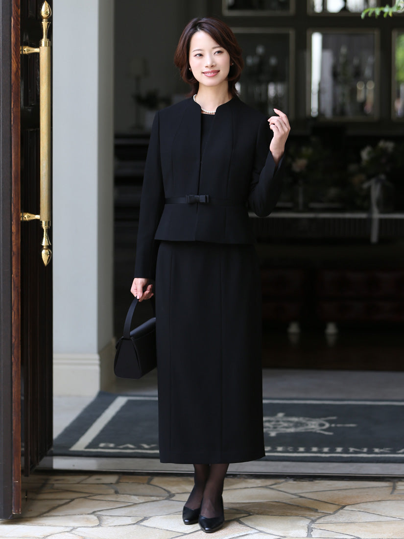 ニナ グレース NINA GRACE 【TVドラマ「スカイキャッスル」松下奈緒さん着用】ブラックフォーマル・喪服/正喪服スーツ （BLACK） ブラック