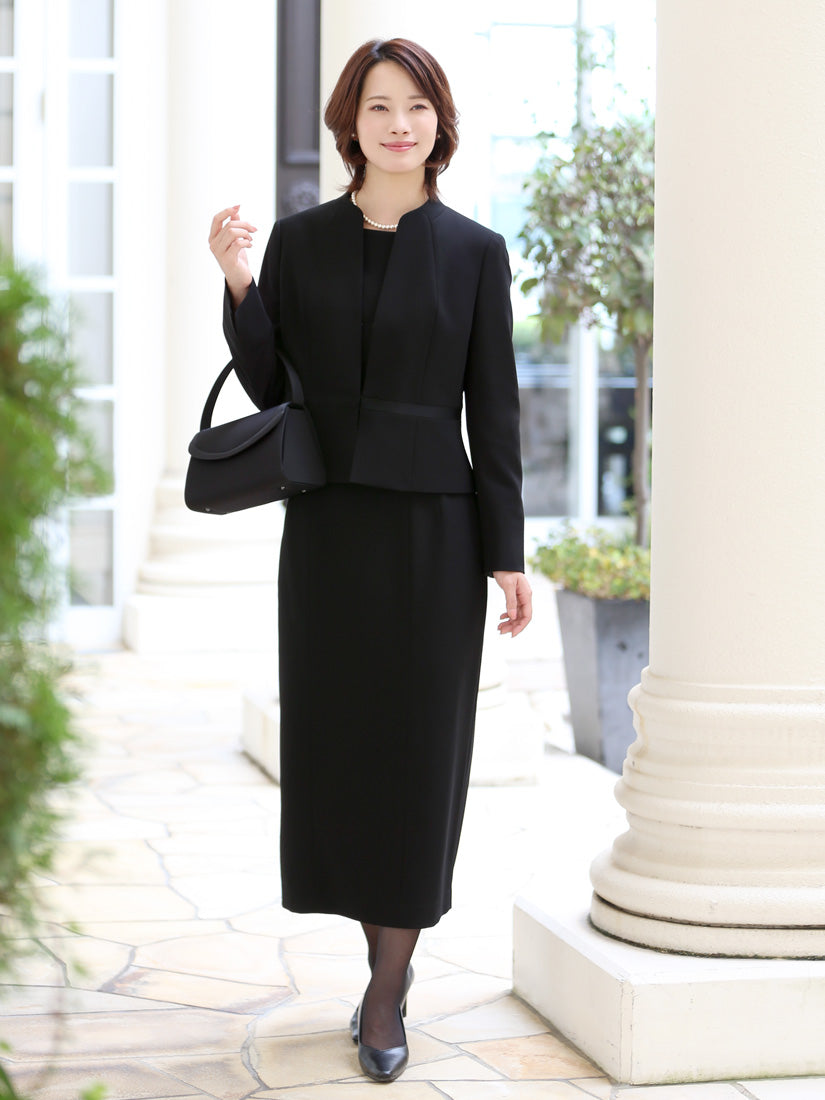 ニナ グレース NINA GRACE 【TVドラマ「スカイキャッスル」松下奈緒さん着用】ブラックフォーマル・喪服/正喪服スーツ （BLACK） ブラック