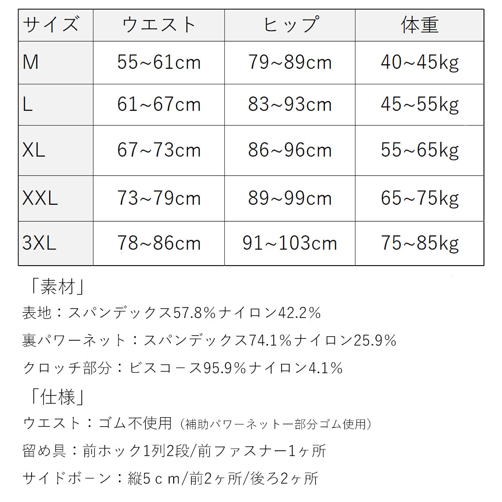 ニジブラ nijibra 苦しくない!着るだけでメリハリボディ ハイウエスト 補正ガードル 補正下着【返品不可商品】
