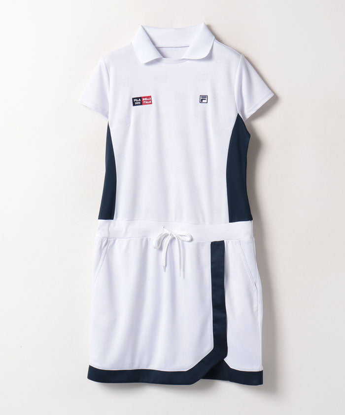 FILA GOLF 【Golf】ECO Jacquard FILA Logo Skipper One-Piece