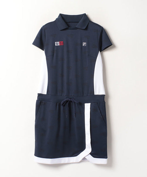 FILA GOLF 【Golf】ECO Jacquard FILA Logo Skipper One-Piece