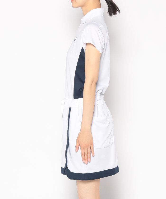 FILA GOLF 【Golf】ECO Jacquard FILA Logo Skipper One-Piece