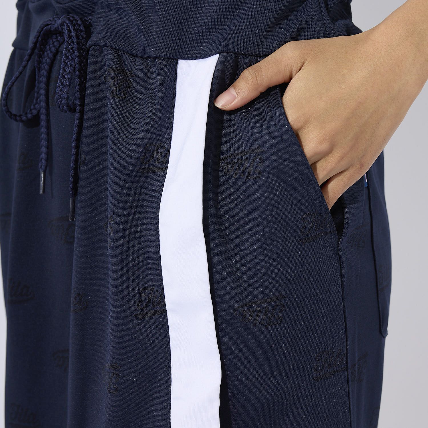 FILA GOLF 【Golf】ECO Jacquard FILA Logo Skipper One-Piece