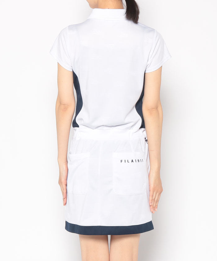 FILA GOLF 【Golf】ECO Jacquard FILA Logo Skipper One-Piece