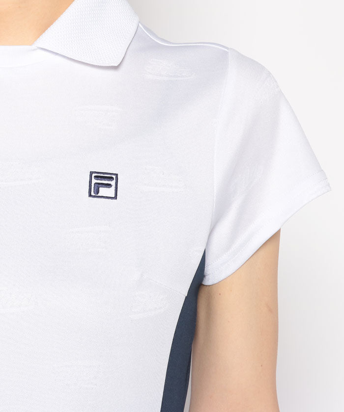 FILA GOLF 【Golf】ECO Jacquard FILA Logo Skipper One-Piece