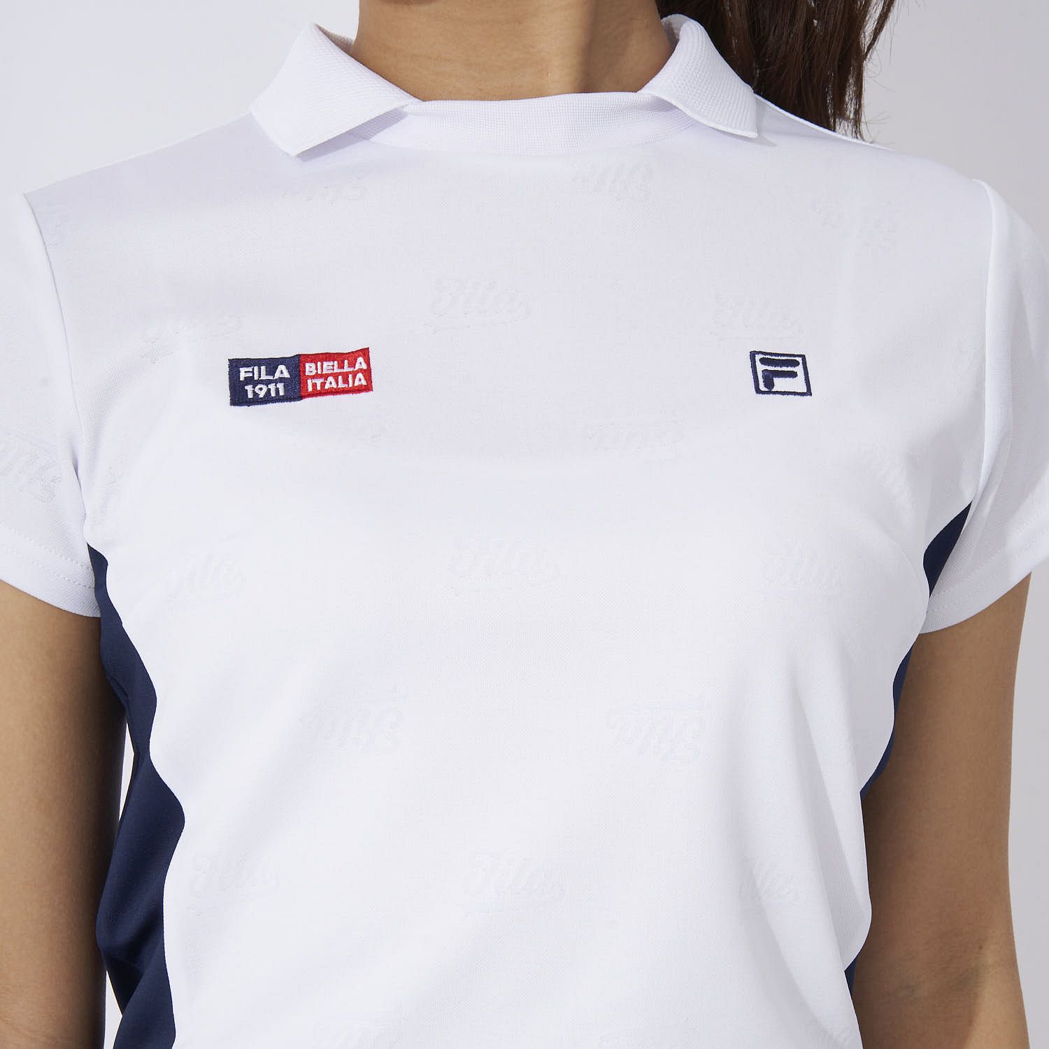 FILA GOLF 【Golf】ECO Jacquard FILA Logo Skipper One-Piece