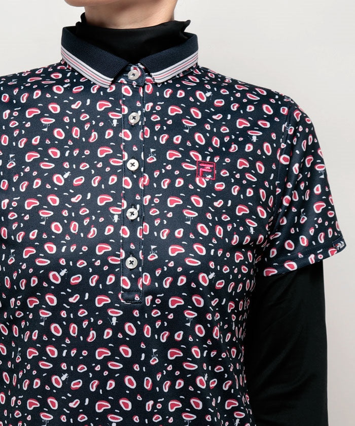 フィラ ゴルフ FILA GOLF ハンソデ シャツ ガラ