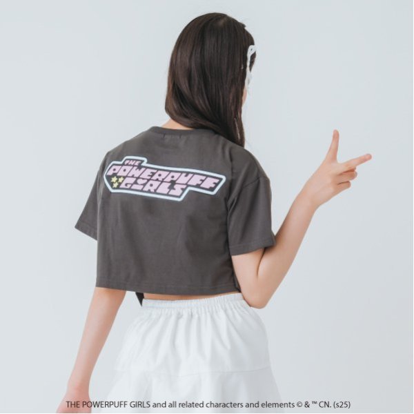 バイラビット by LOVEiT 【The Powerpuff Girls】ガーターTシャツ（接触冷感） （チャコール） チャコール