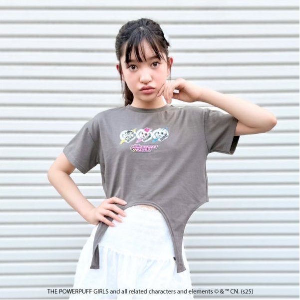 バイラビット by LOVEiT 【The Powerpuff Girls】ガーターTシャツ（接触冷感） （チャコール） チャコール