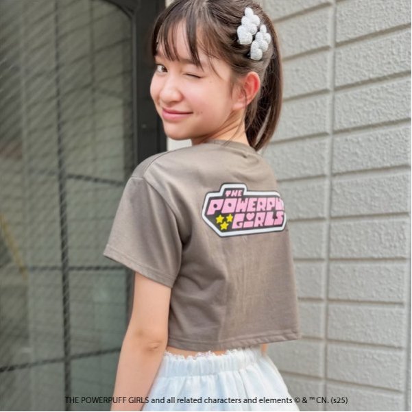 バイラビット by LOVEiT 【The Powerpuff Girls】ガーターTシャツ（接触冷感） （チャコール） チャコール