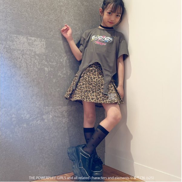 バイラビット by LOVEiT 【The Powerpuff Girls】ガーターTシャツ（接触冷感） （チャコール） チャコール