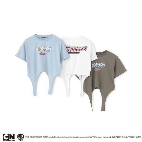 バイラビット by LOVEiT 【The Powerpuff Girls】ガーターTシャツ（接触冷感） （チャコール） チャコール