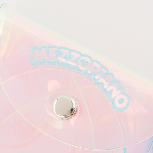 メゾピアノ mezzo piano ミミポポ カラビナ付オーロラポーチ （ライト ピンク） ライト ピンク