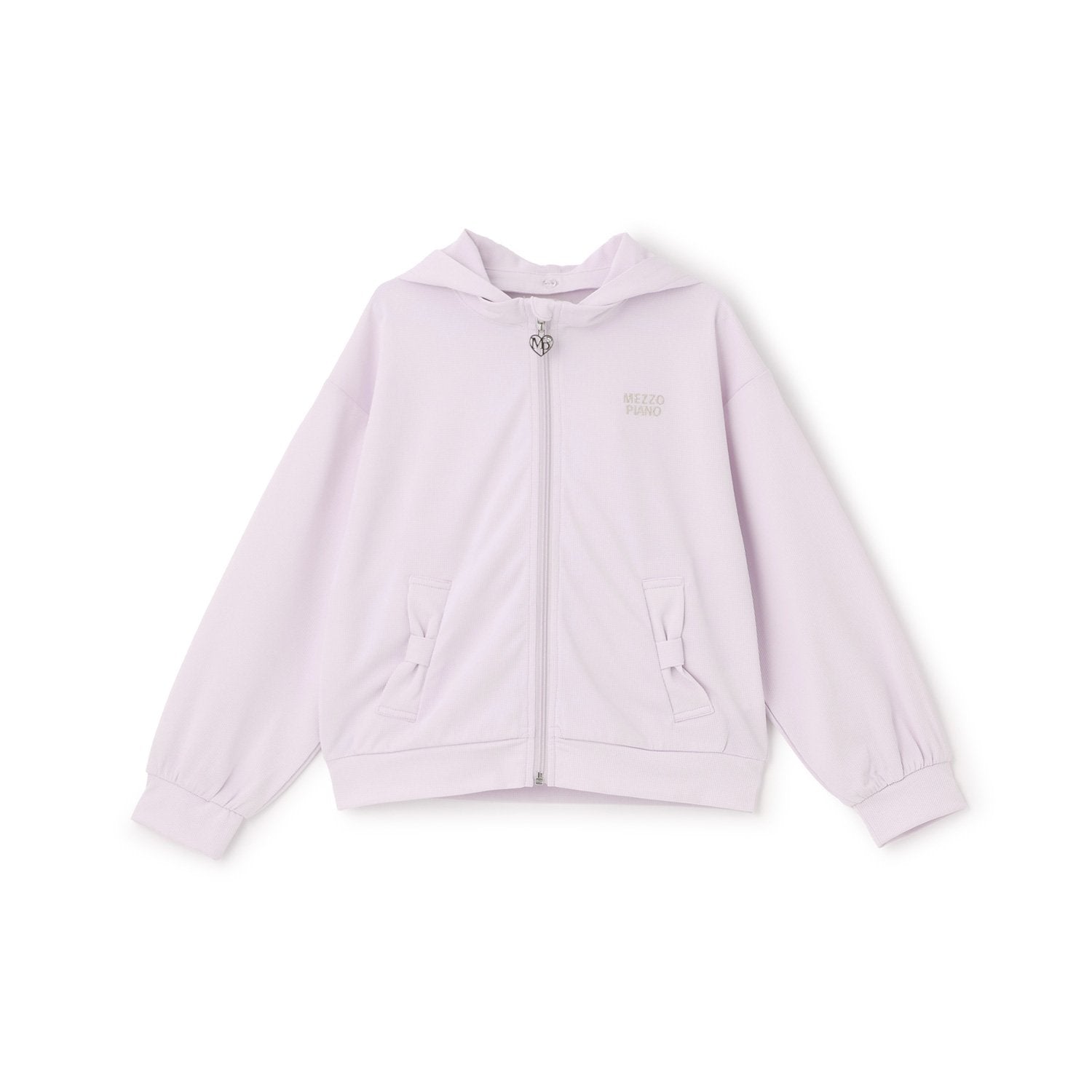 メゾピアノ mezzo piano 【人気商品再入荷】【直営店で取り扱い無し】UVカット ZIPパーカ （ラベンダー） ラベンダー