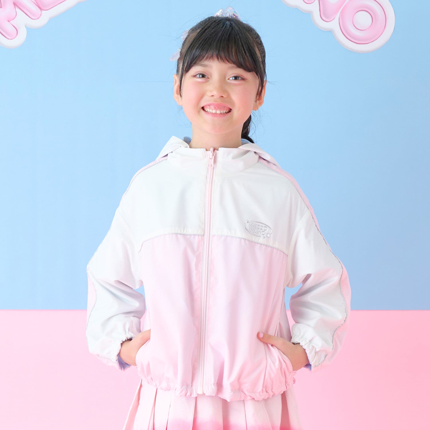 メゾピアノ mezzo piano リバーシブル ブルゾン （サックス） サックス