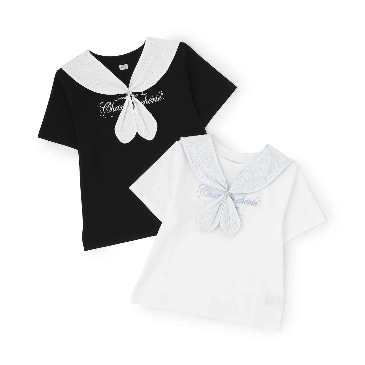 メゾピアノジュニア mezzo piano junior 【接触冷感】3WAYセーラーTシャツ （オフ ホワイト） オフ ホワイト