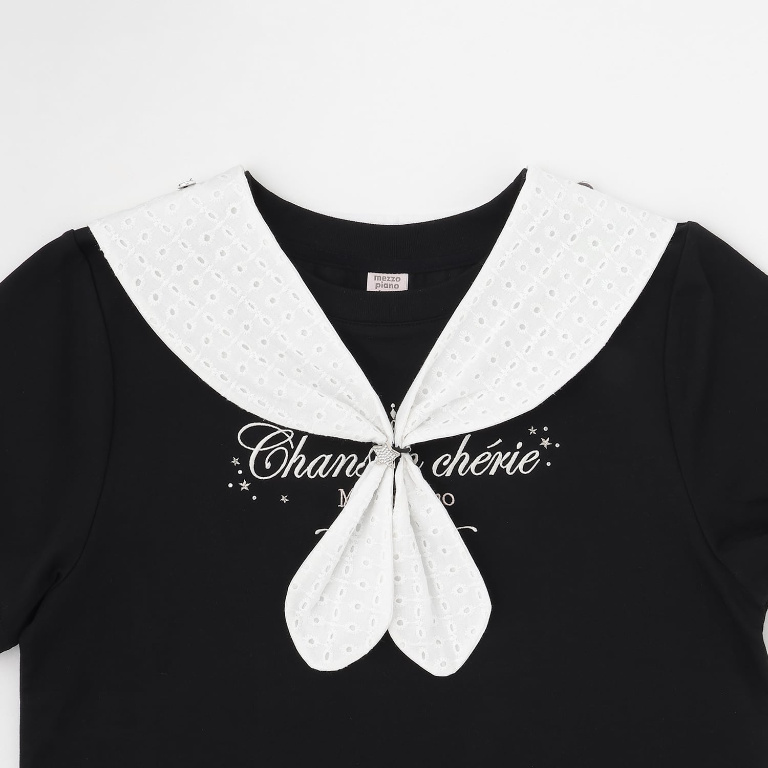 メゾピアノジュニア mezzo piano junior 【接触冷感】3WAYセーラーTシャツ （オフ ホワイト） オフ ホワイト
