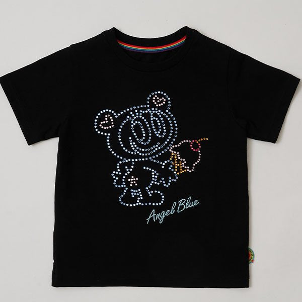 ポンポネットジュニア pom ponette junior ナカムラくんキラキラストーンTシャツ【100㎝】 （黒） 黒
