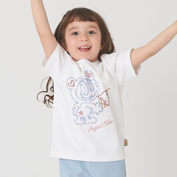ポンポネットジュニア pom ponette junior ナカムラくんキラキラストーンTシャツ【100㎝】 （黒） 黒