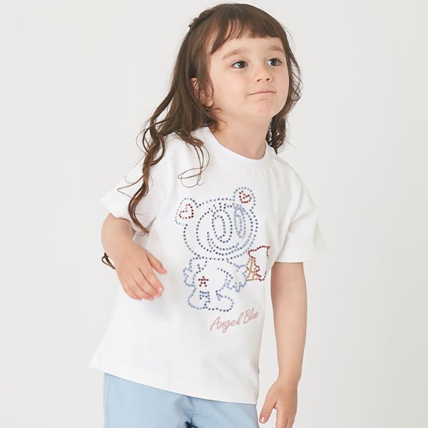 ポンポネットジュニア pom ponette junior ナカムラくんキラキラストーンTシャツ【100㎝】 （黒） 黒
