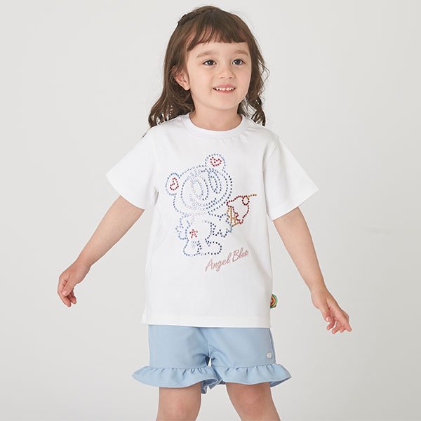 ポンポネットジュニア pom ponette junior ナカムラくんキラキラストーンTシャツ【100㎝】 （黒） 黒