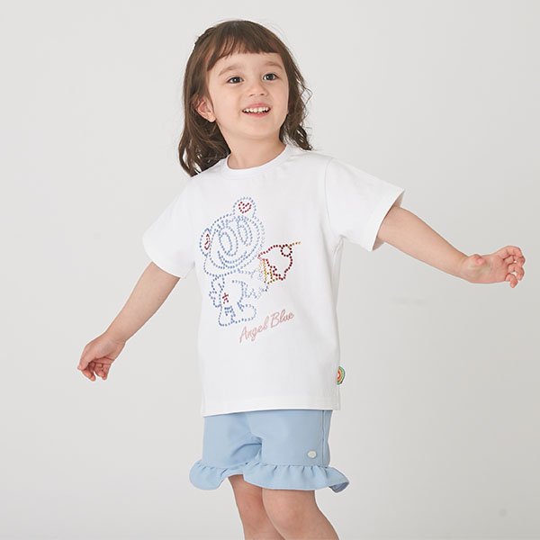 ポンポネットジュニア pom ponette junior ナカムラくんキラキラストーンTシャツ【100㎝】 （黒） 黒