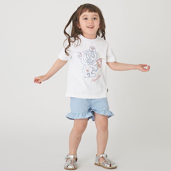 ポンポネットジュニア pom ponette junior ナカムラくんキラキラストーンTシャツ【100㎝】 （黒） 黒