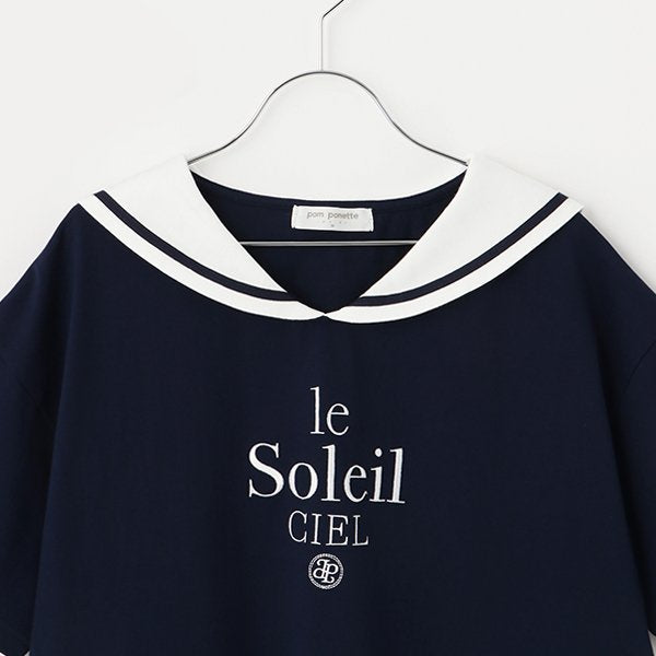 ポンポネットジュニア pom ponette junior セーラーTシャツ （白） 白