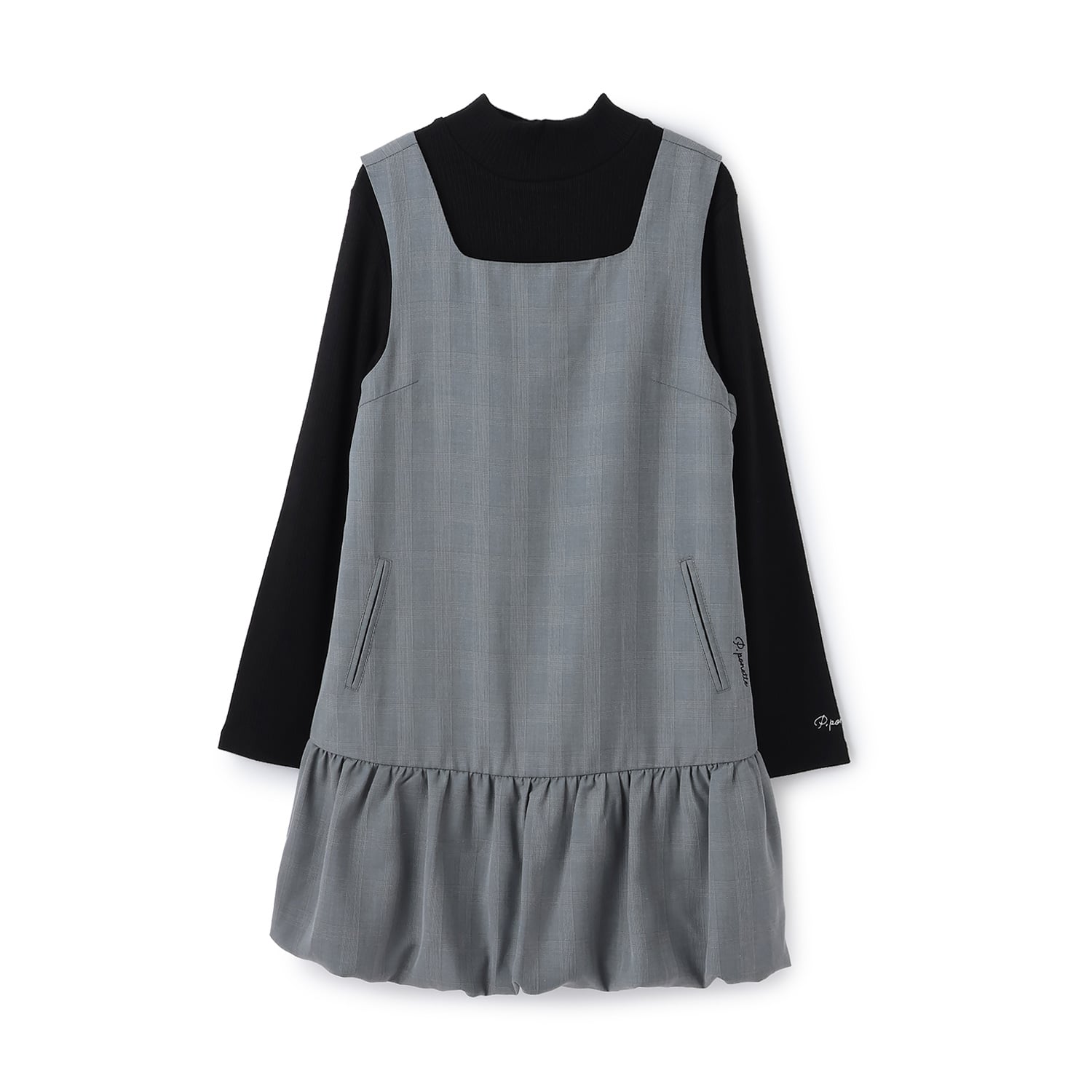 ポンポネットジュニア pom ponette junior 【130cmあり】バルーンジャンスカインナーセット （グレー） グレー