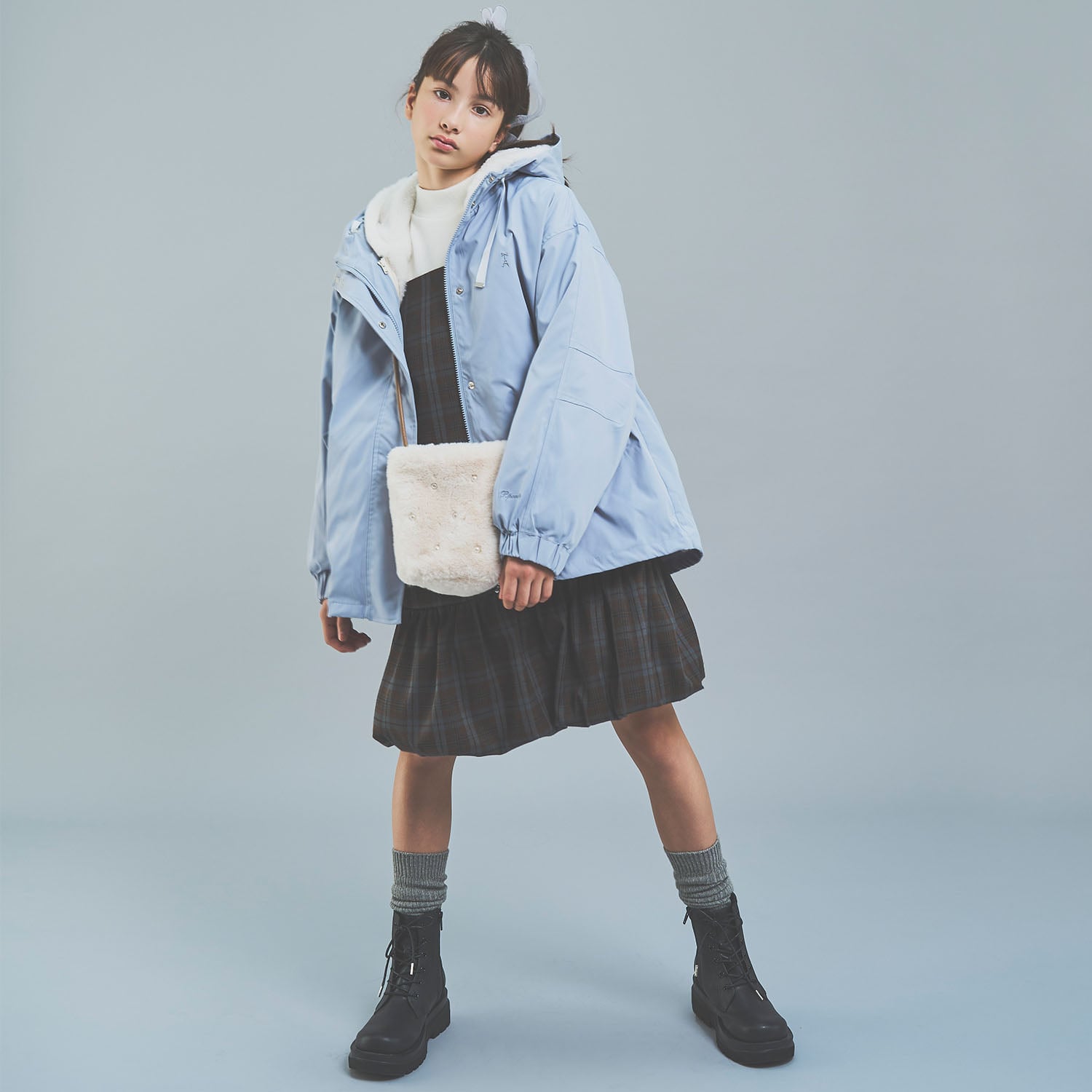 ポンポネットジュニア pom ponette junior 【130cmあり】バルーンジャンスカインナーセット （グレー） グレー