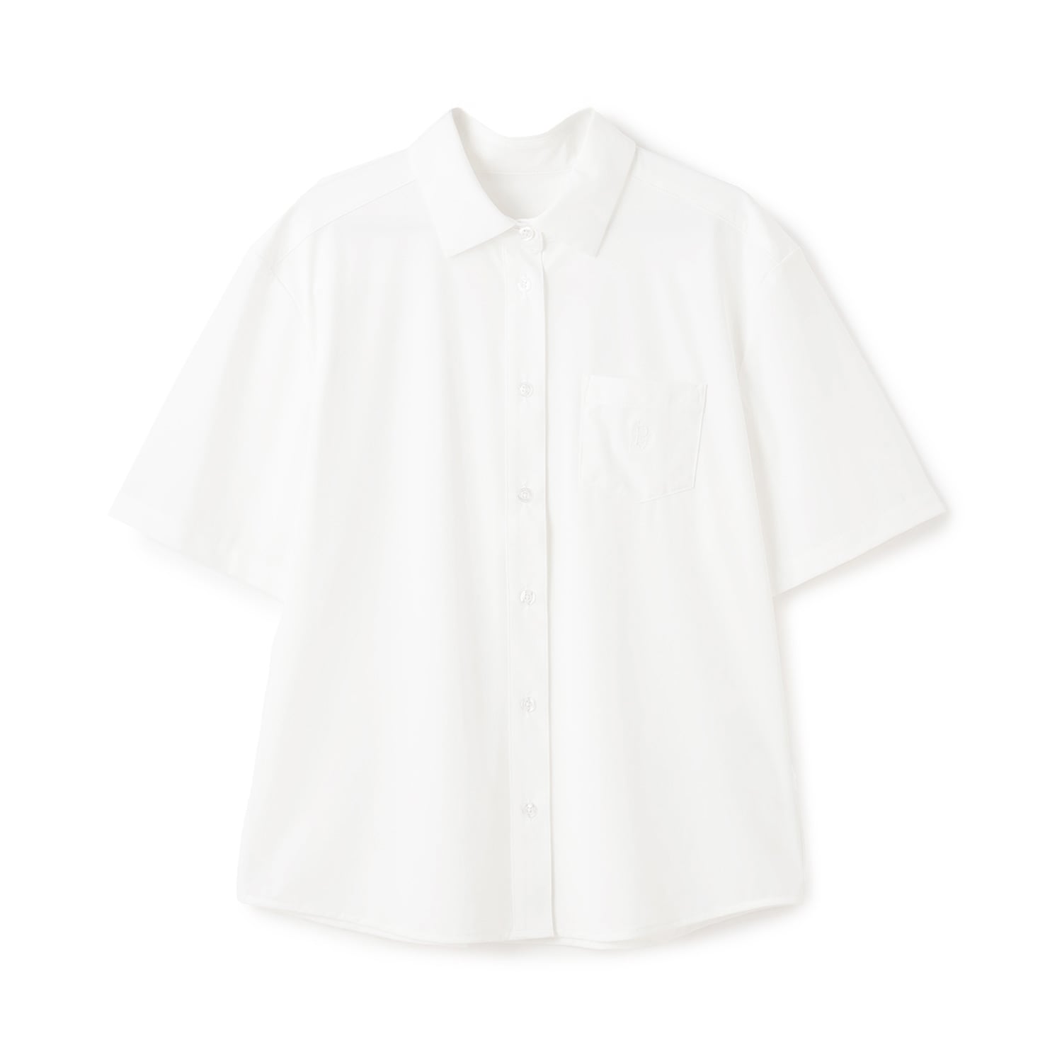 ポンポネットジュニア pom ponette junior 【UVカット】角衿半袖カットソーシャツ （白） 白