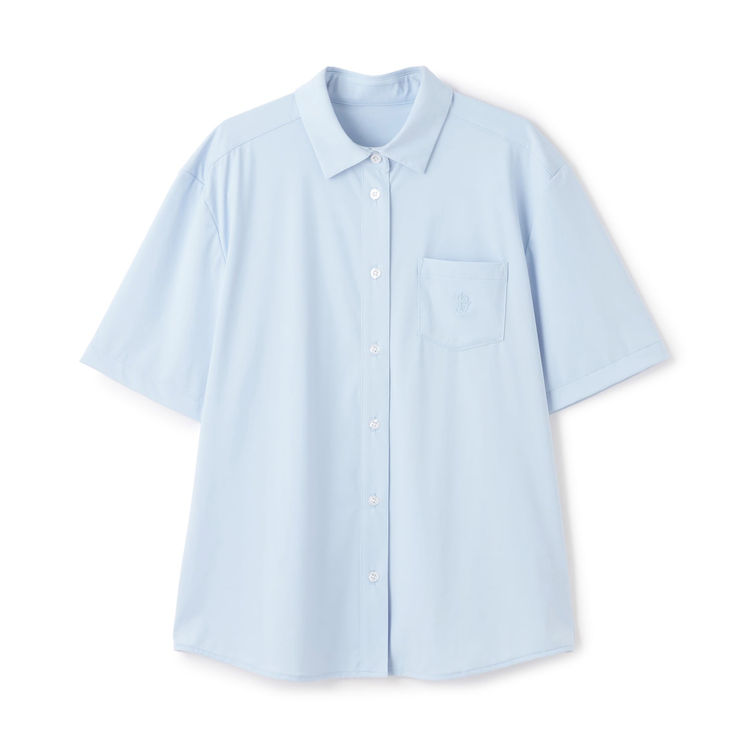 ポンポネットジュニア pom ponette junior 【UVカット】角衿半袖カットソーシャツ （白） 白