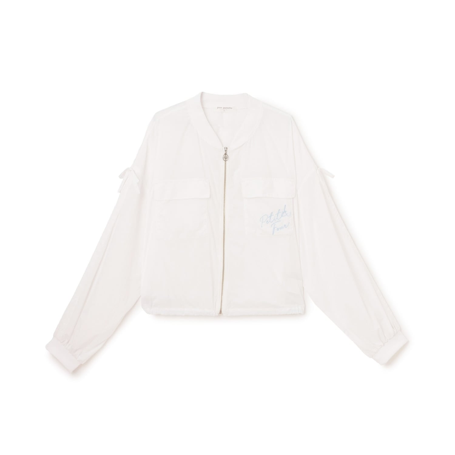 ポンポネットジュニア pom ponette junior 【UVカット】シアージップブルゾン （黒） 黒
