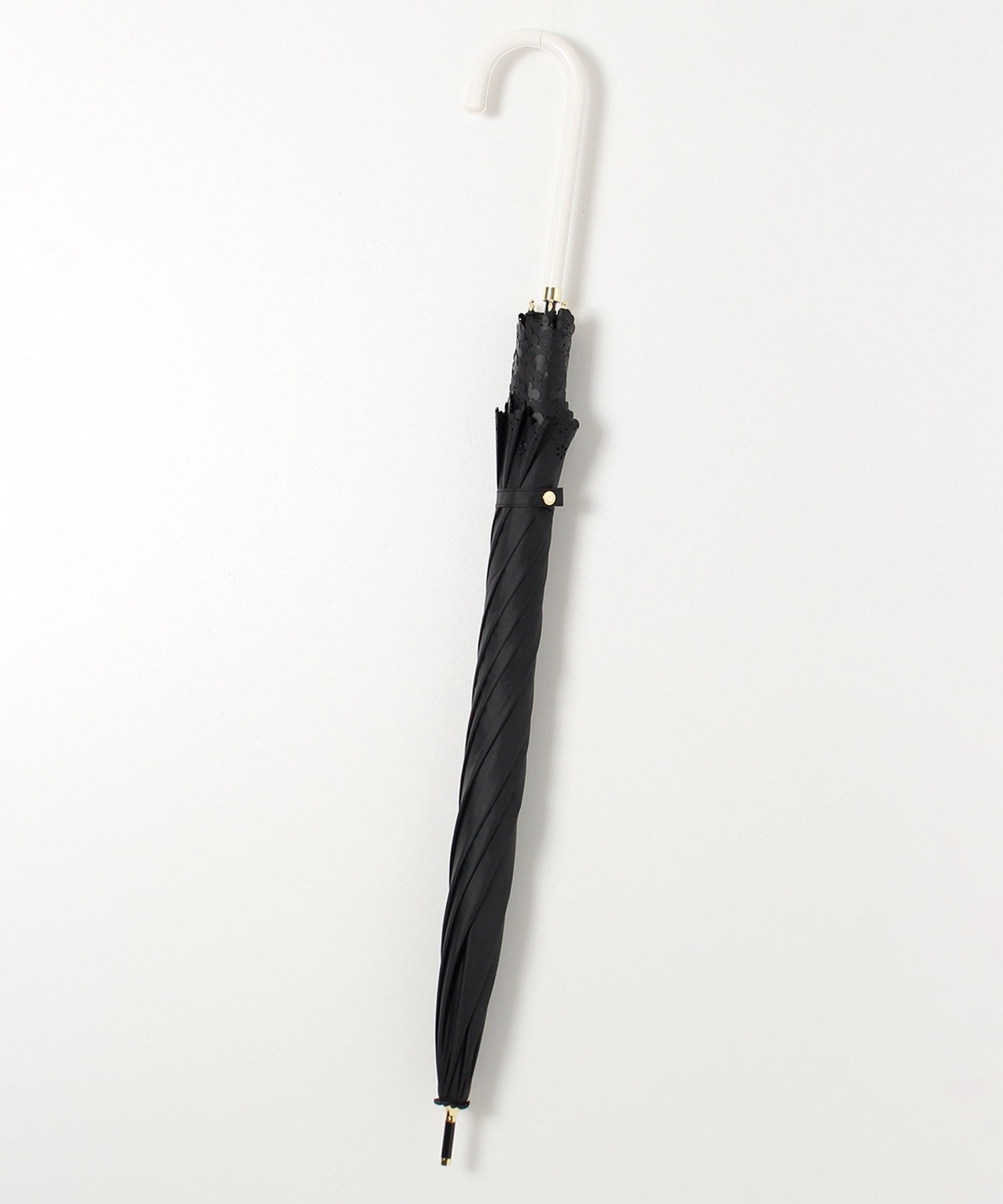 オールウェイグッドタイムニューベーシックストア ALWAYS GOOD TIME NEW BASIC STORE 【一級遮光・晴雨兼用】UV日傘/PARASOL/パラソル フラワーヒートカット （ブラック） ブラック